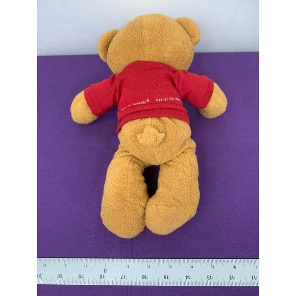 Habitat for Humanity Home Sweet Home 10 Inch Brown Bear Brown Eyes Plastic Beanb - Picture 8 of 9